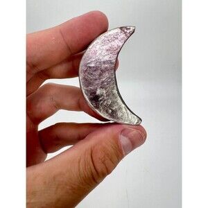 Lepidolite Mica Moon - Gemmy Rare Lepidolite Crystal - Shiny Rough Lepidolite